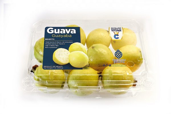 Ožiarené ovocie guava z Mexika